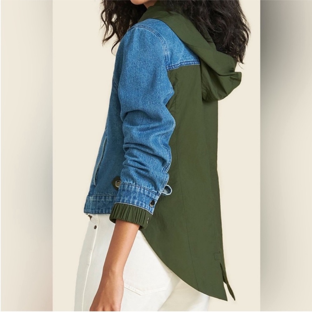 VERONICA BEARD Shani Denim-Twill Combo Jacket - Picture 15 of 15